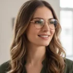 combination optical frame with slim Italian acetate eyerim