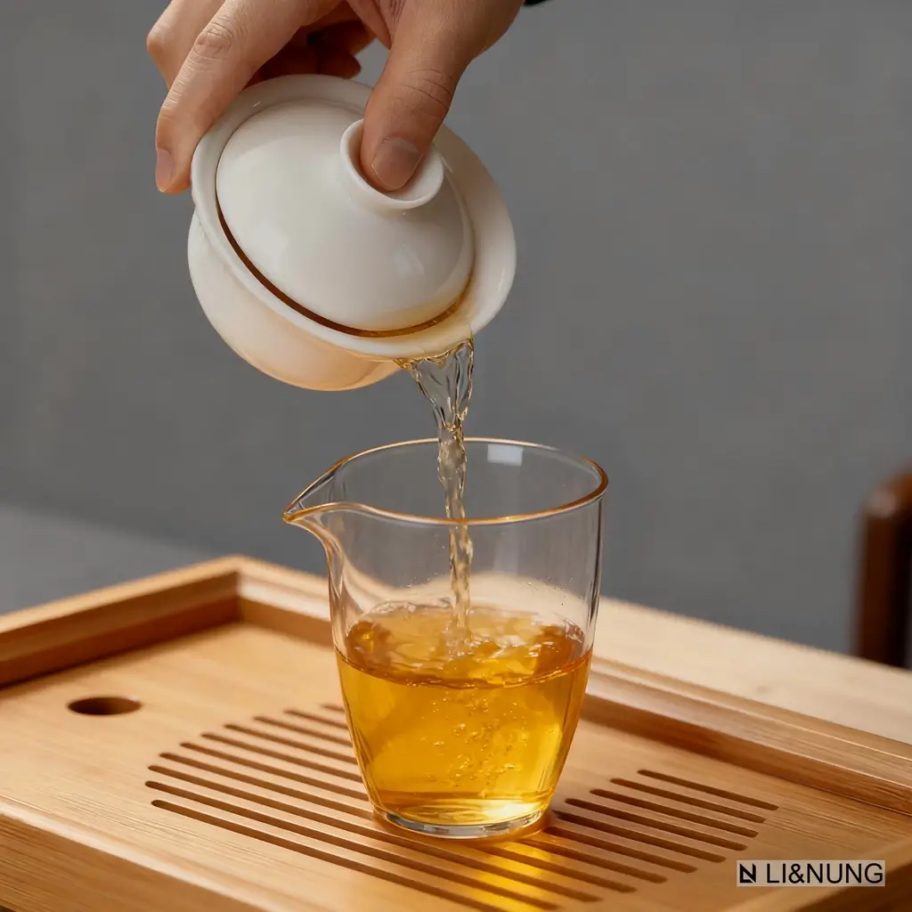 how to make tea - re-steeping Fenghuang Dancong tea into cups