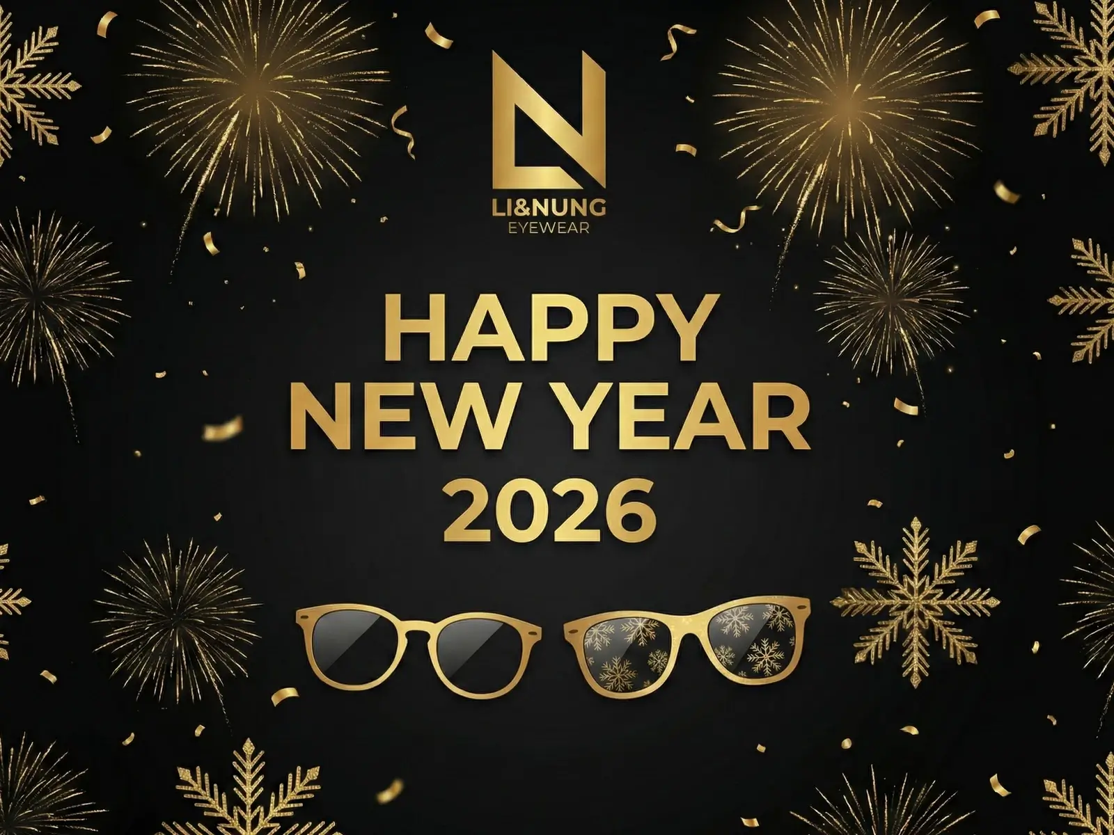 LI&NUNG EYEWEAR 2026 New Year message thanking global eyewear partners