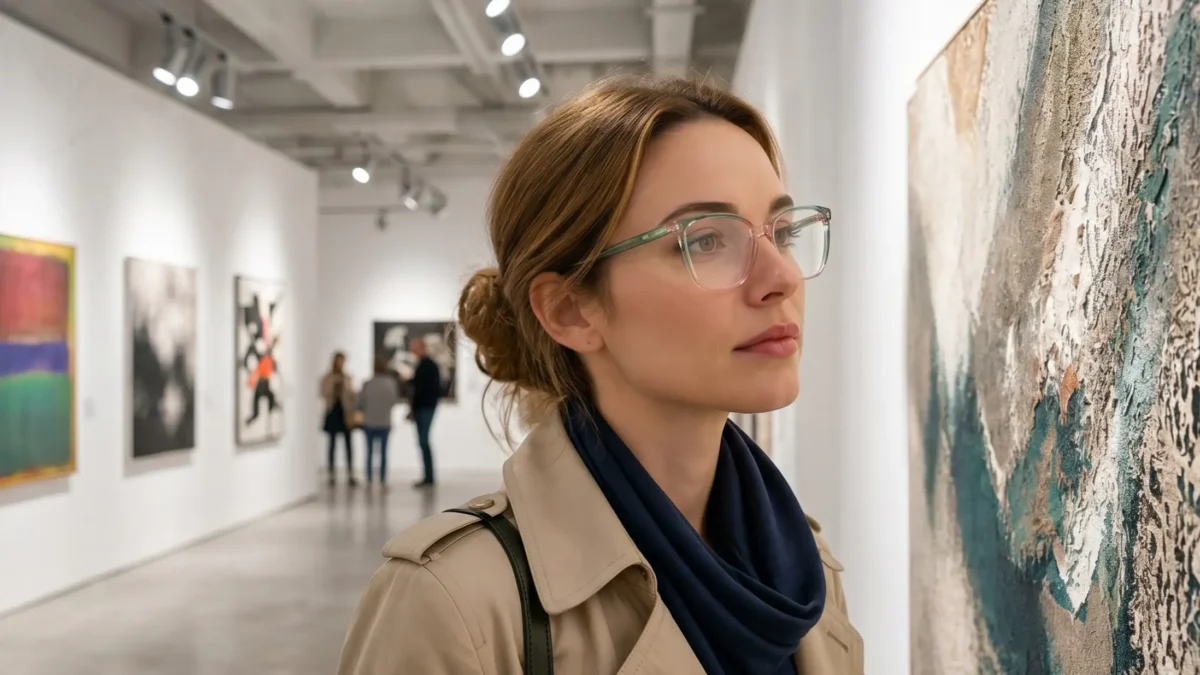 PER02474 acetate optical frame with double lamination detailing and acetate spring hinge temples